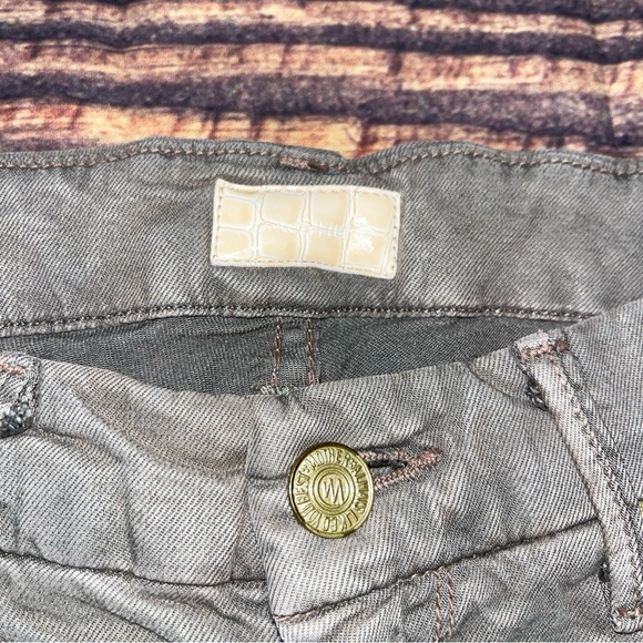 Mother Looker Ankle Jeans Size 25 Olive Dye Skinny Fit Stretch - Picture 2 of 8